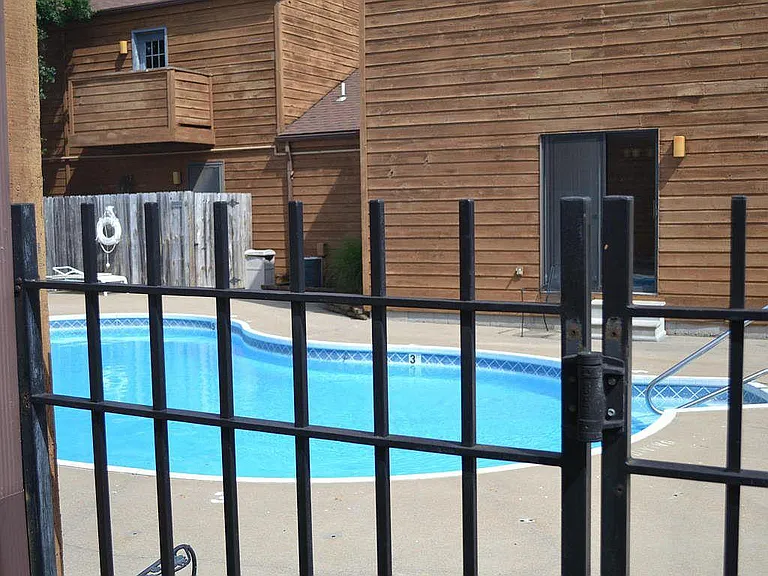 Gated Pool Entrance
