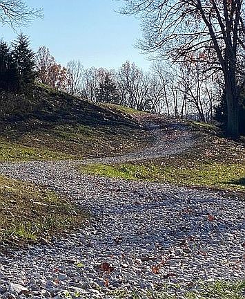 Nostalgic curved driveway