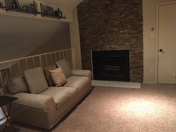 3rd story loft fireplace.