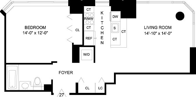 2nd image of 320 W 38th St APT 2527