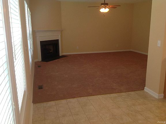 Large family room with gas log fireplace