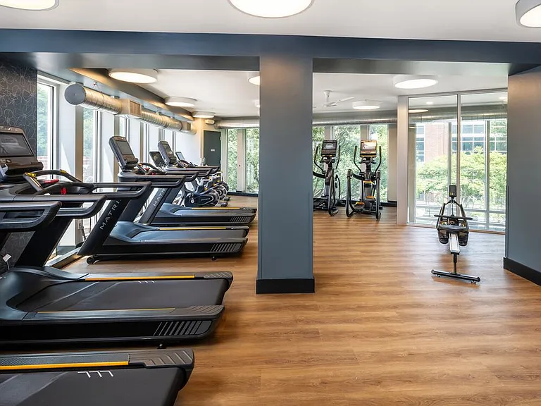 Fitness center with cardio equipment