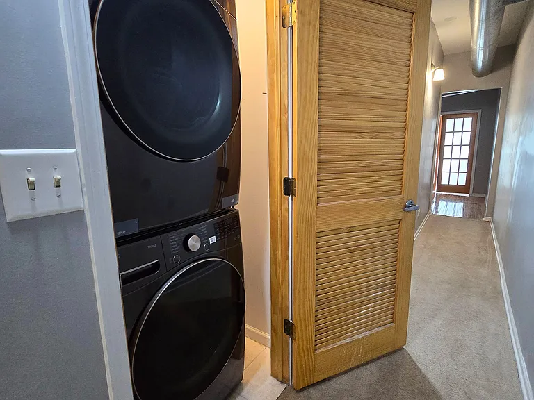 modern washer and dryer
