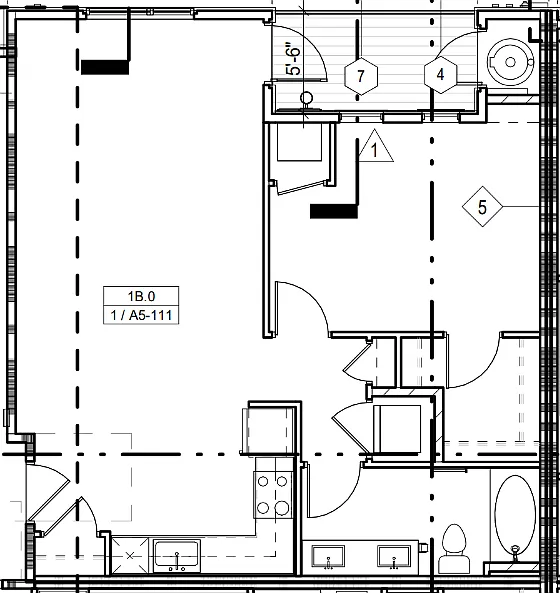 Floor plan 1B