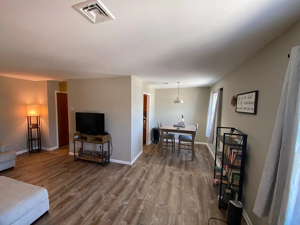 Living Room also looking into Dining Room