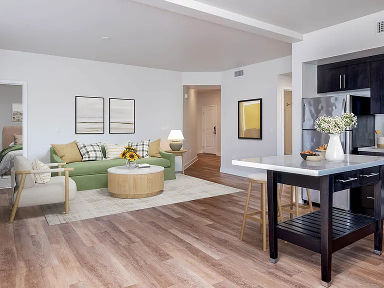 Living Room with Hard Surface Flooring