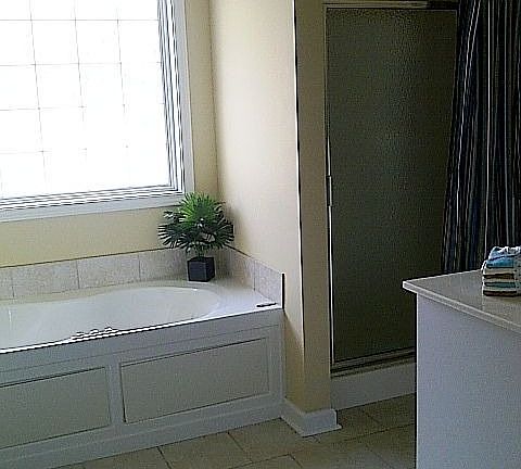 Master Bathroom with whirlpool and seperate shower