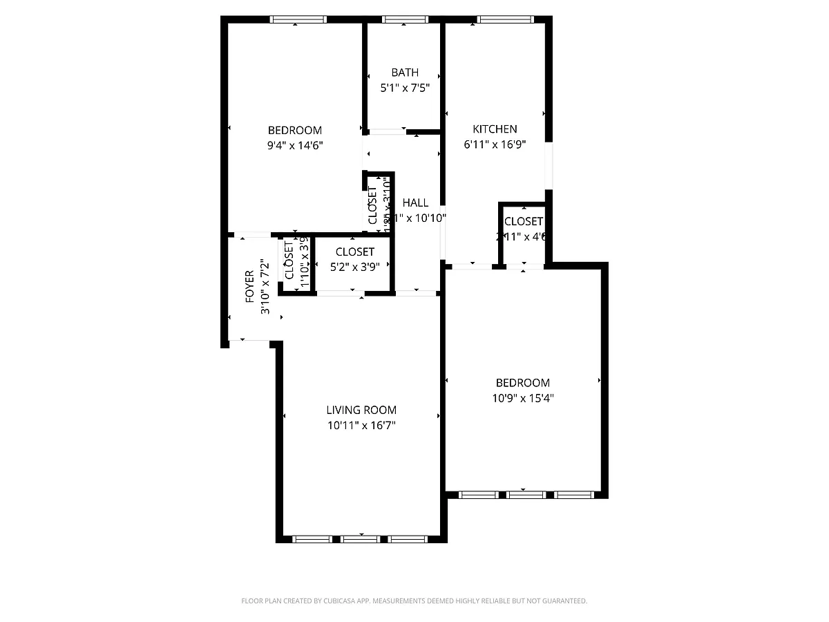Floor plan Oriole 2Bed