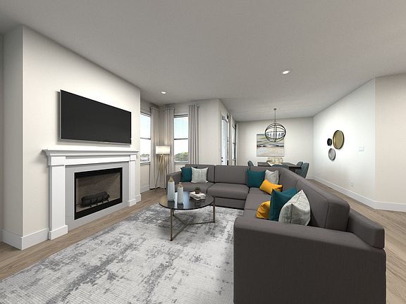 Spend family movie nights in the spacious great room.