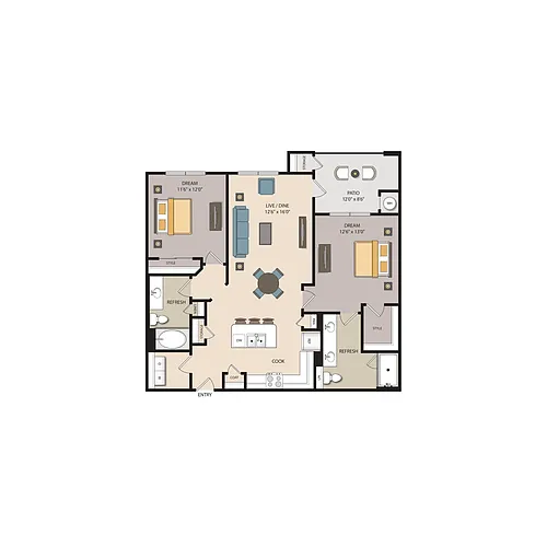 Floor plan B3