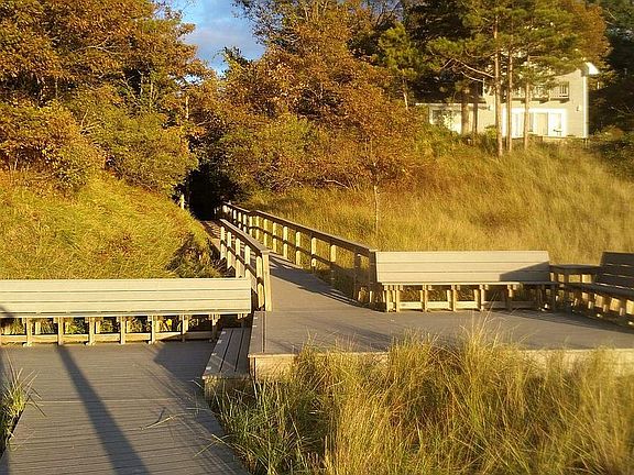 Large beach deck