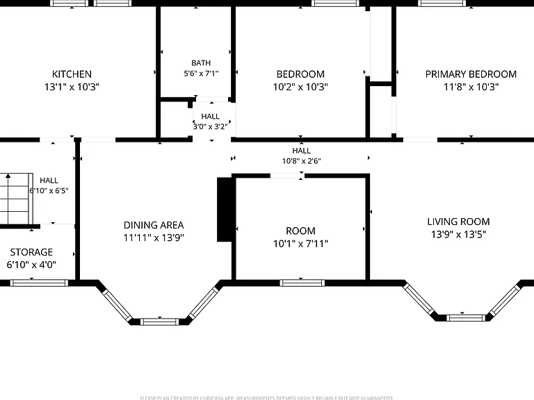 Floor plan. Unit has washer/dryer hookup