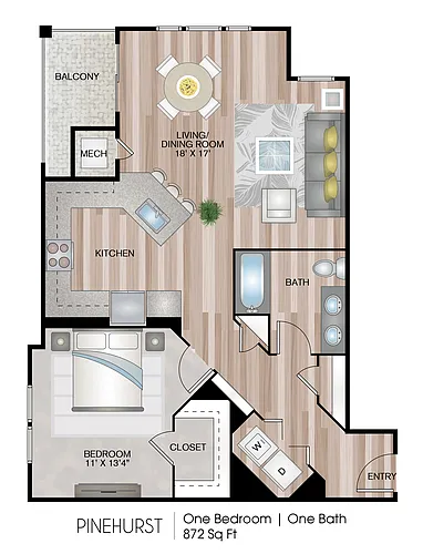 Floor plan Pinehurst
