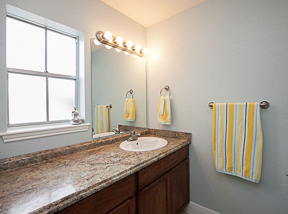 Guest bath in bedroom