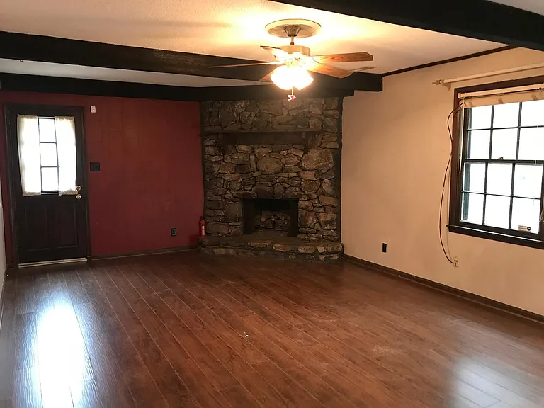 family room (new floor, new paint)