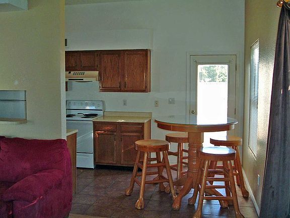 Dining area and kitchen