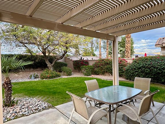Private back patio and yard