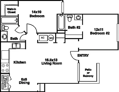 Floor plan 2B Renovation 2