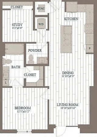 Floor plan Midtown -A10