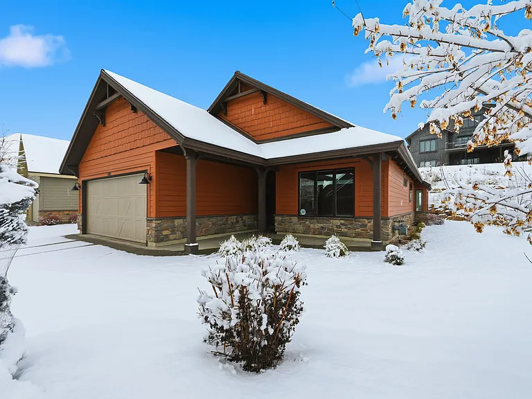 Front of home with two car garage