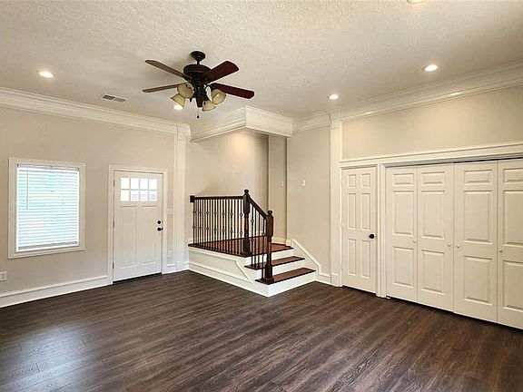 Living Room with utility closets