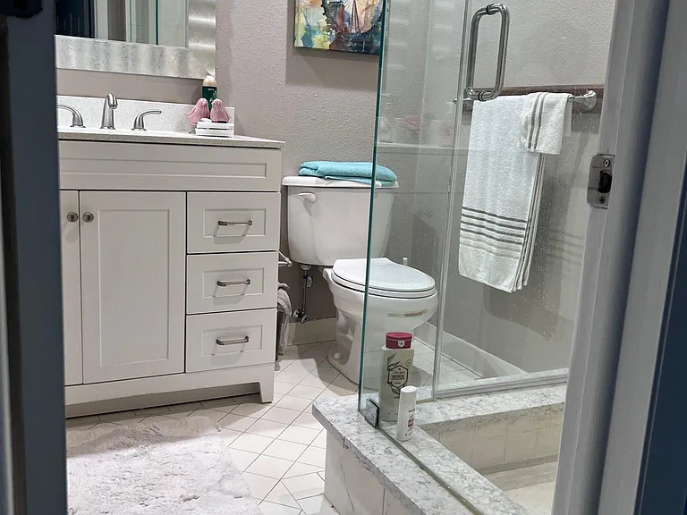 Glass shower walls