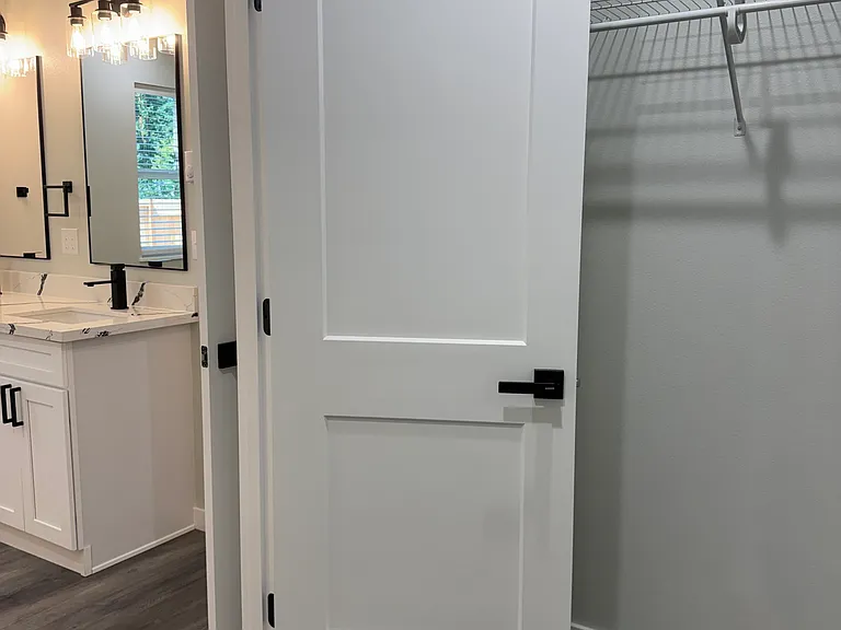 Master Closet looking into master bathroom
