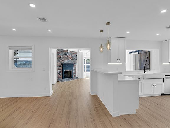 Dining area and kitchen