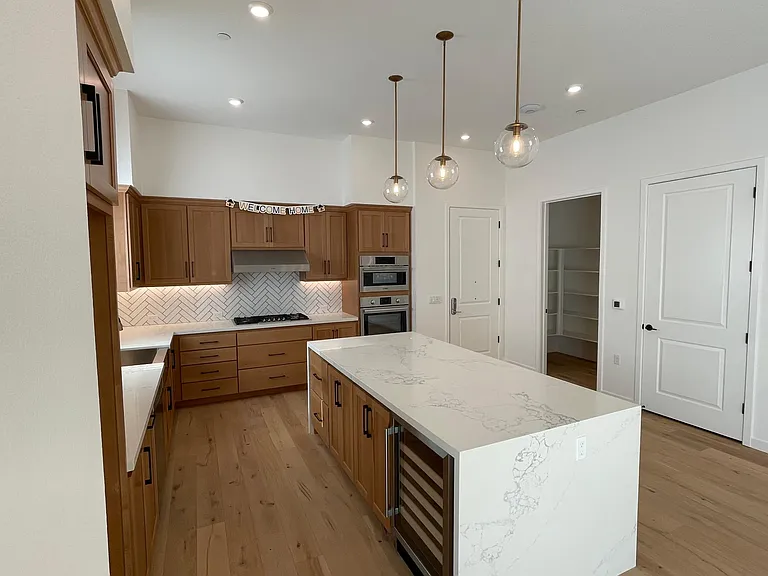 View of Kitchen w/ Wine Cooler