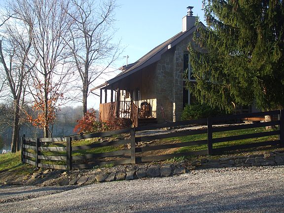 Fence surrounds entire house