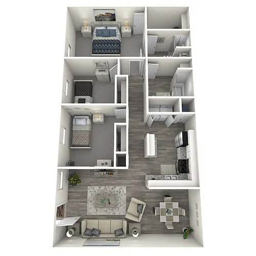 Floor plan 3 Bed 2 Bath