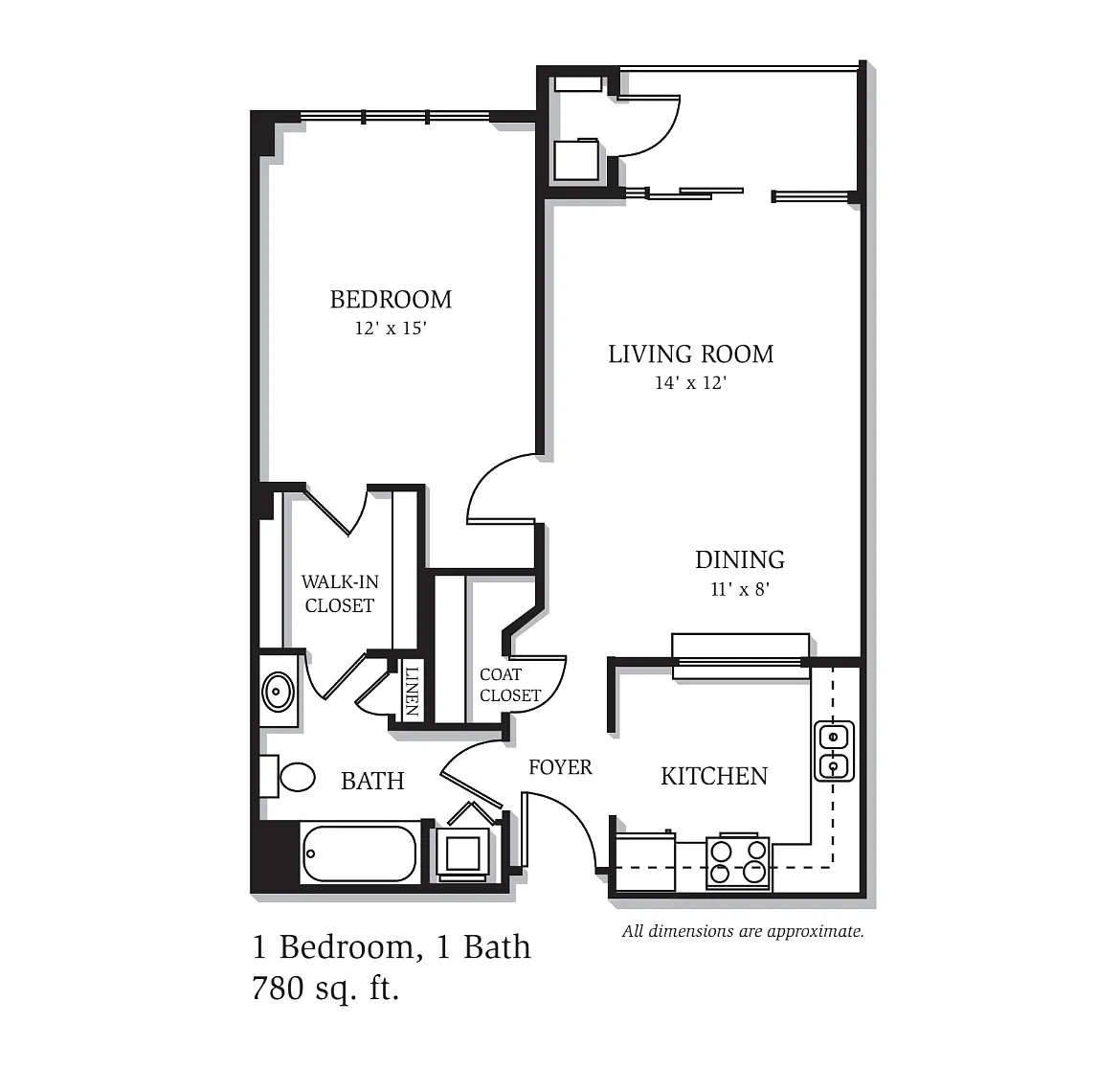 Floor plan A01 780 BAL