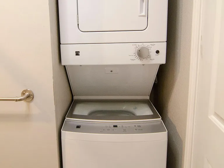 Washer/dryer located in second bathroom