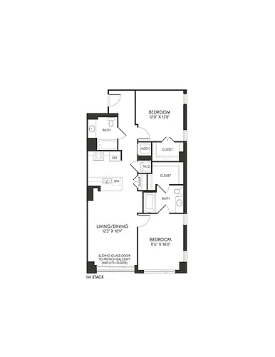 Floor plan 100-B1