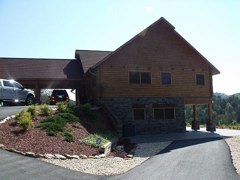 Paved entrance