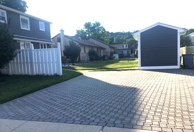 Paver driveway - parking for 1 car