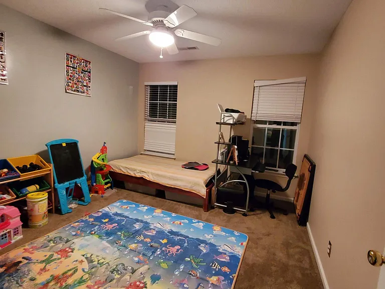 Bed Room 1 with Ceiling fan