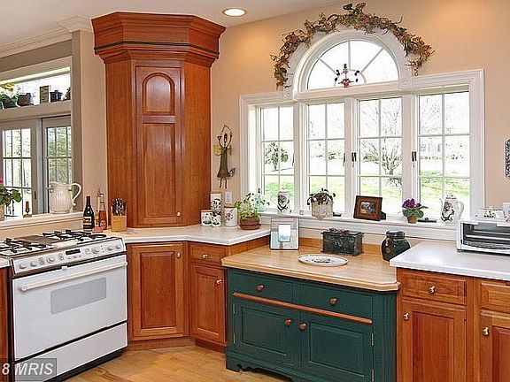 Custom Cherry Cabinets & Baker's Cabinet
