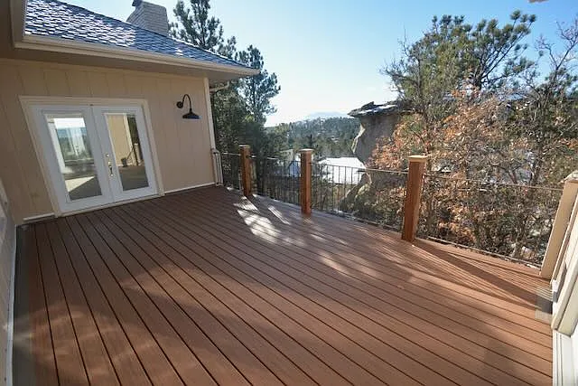views from deck (look at those rock formations).