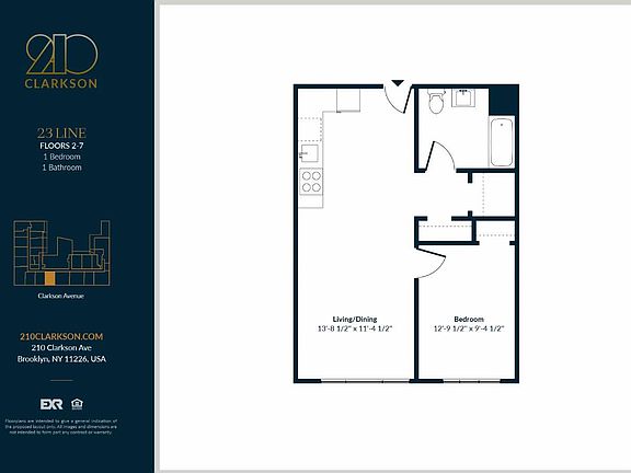 2nd image of 210 Clarkson Ave #722