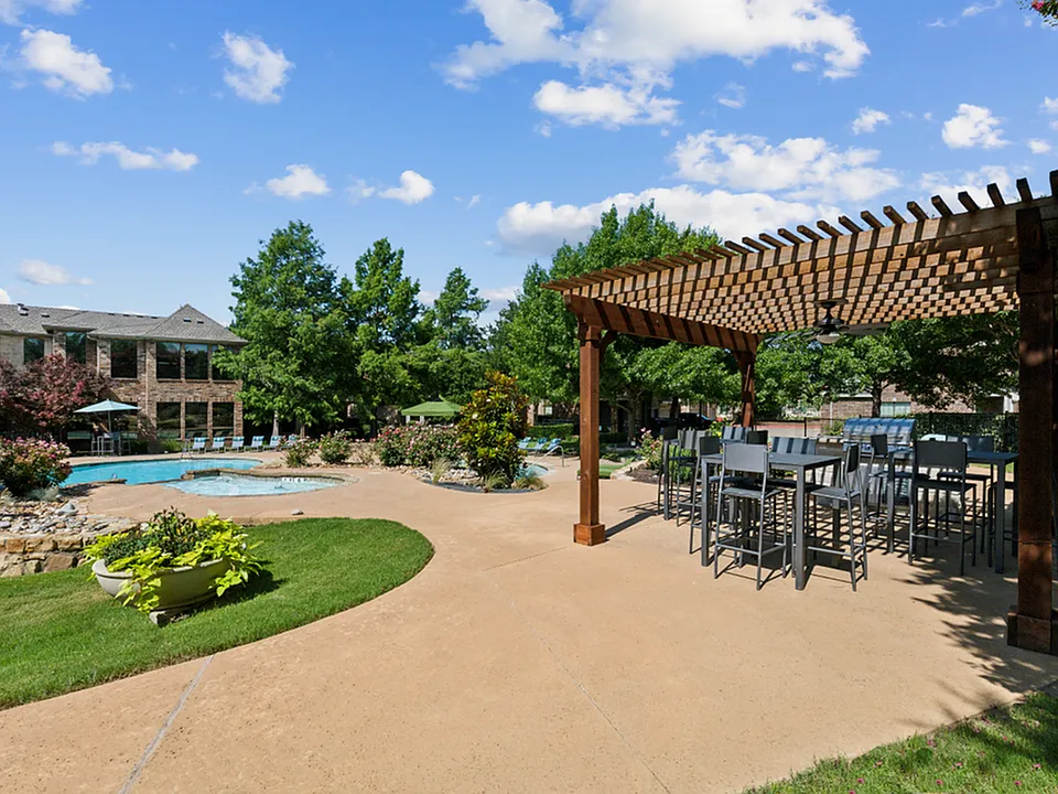 Enclave on Golden Triangle Pool Deck and Grilling Area