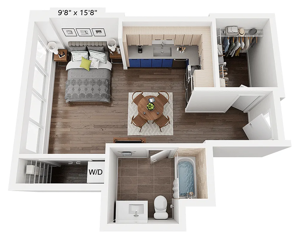 Floor plan Studio E1DD