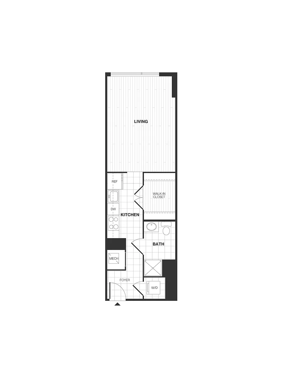 Floor plan Studio/1 Bath