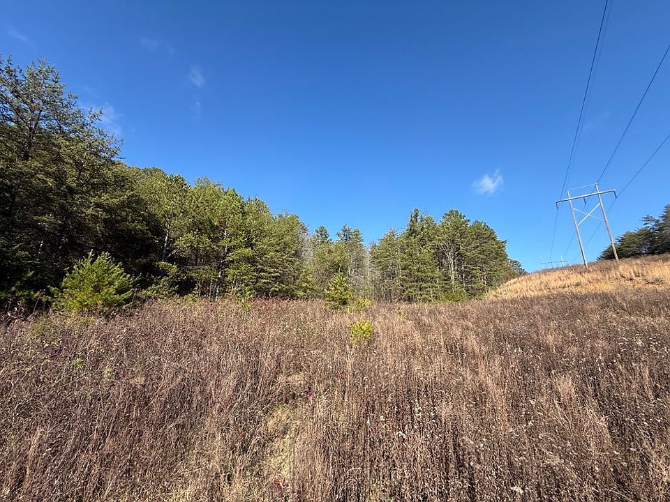 View under near the power lines looking northeast across the property