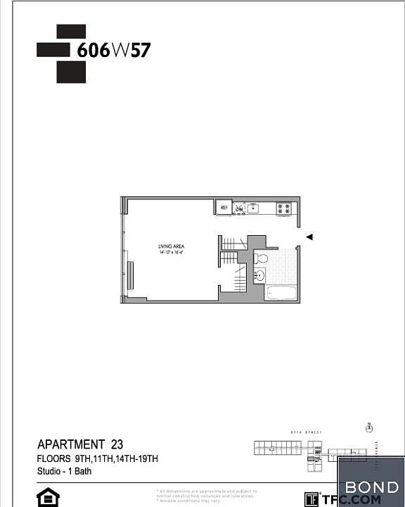 1st image of 606 W 57th St APT 1923