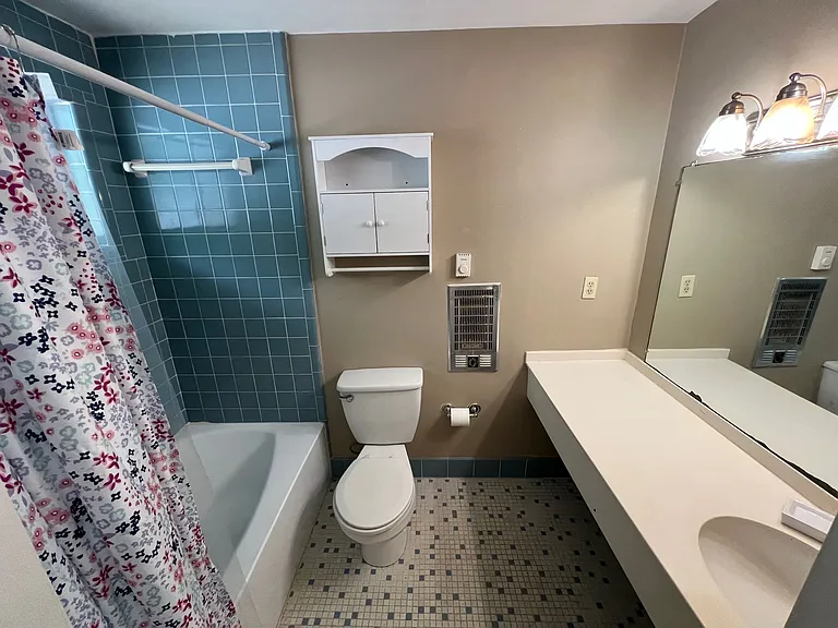 This is actually a different bathroom, but it is similar.