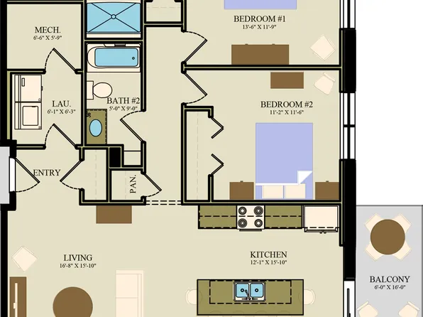 Suites 101, 201, 301 Plan, 117 On The Boulevard