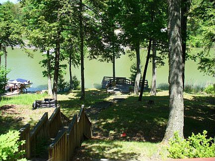 View of the lake from the main deck