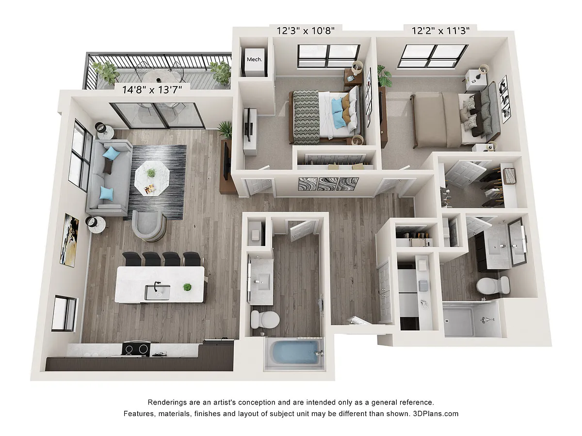 Floor plan B3