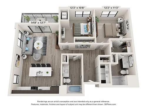 Floor plan B3